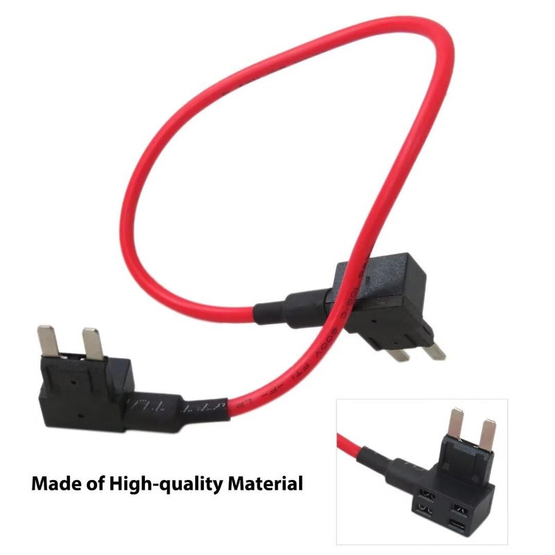 Vicue Updated Repair Fuel Pump Relay Bypass Cable Kit w/Fuse Adapter Fit for Dodge Grand Caravan in 2008 2009 2010 2011 2012 2013 2014 2015 2016 - Image 3
